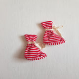 Booties - Red Stripes