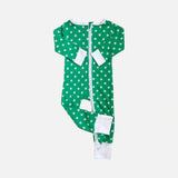 Jumpsuit - Green Polkadot