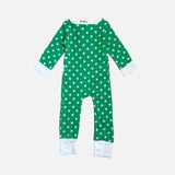 Jumpsuit - Green Polkadot