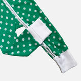 Jumpsuit - Green Polkadot