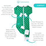 Jumpsuit - Green Polkadot